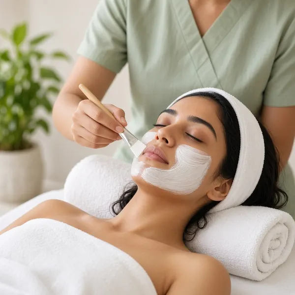Sample facial treatment