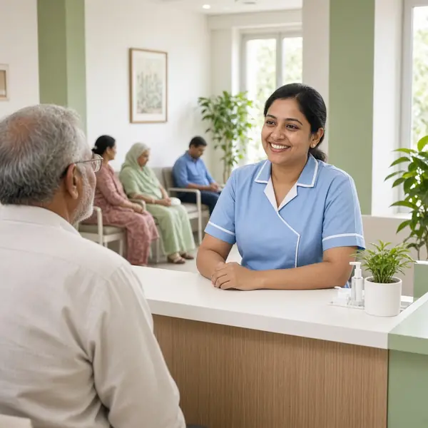 Sample clinic reception