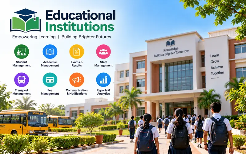Educational Institutions website design example