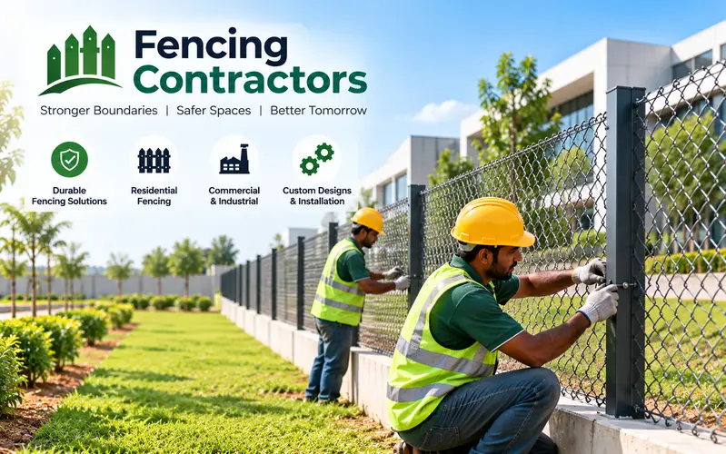 Fencing Contractors website design example