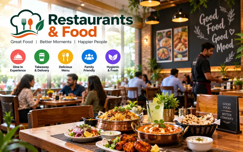 Restaurants & Food website design example