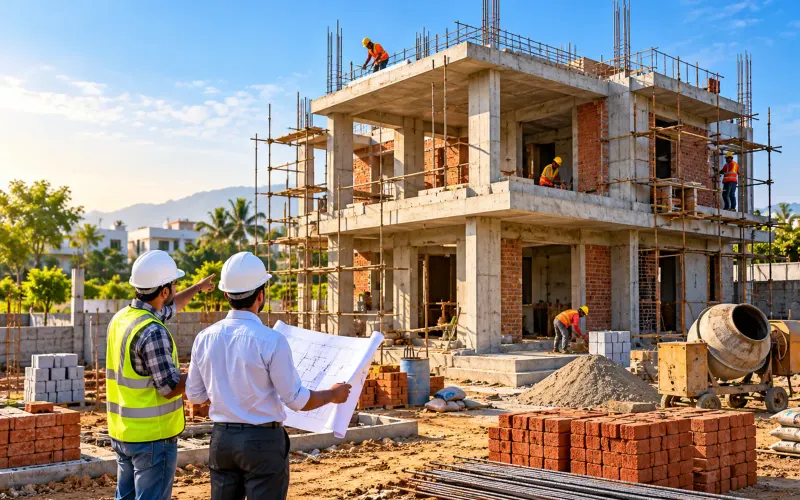 Construction & Builders website design example